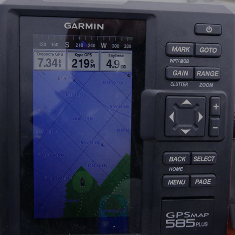 Обзор Garmin GPSmap 585 Plus и функции Quickdraw Contours