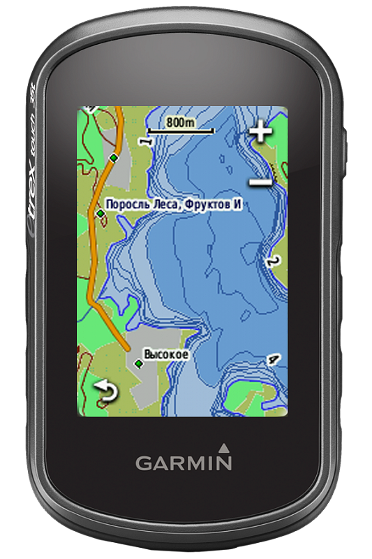 eTrex touch 35 - компактный навигатор с картами, сенсорным экраном, компасом, барометром и связью со смартфоном