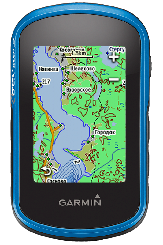 eTrex touch 25 - компактный навигатор с картами, сенсорным экраном и компасом