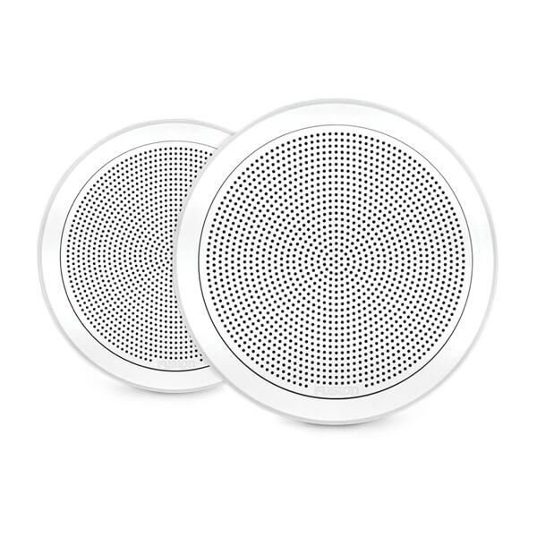 Fusion® FM Series Marine Speakers – круглые белые морские динамики 7.7" 200 Вт с монтажом заподлицо