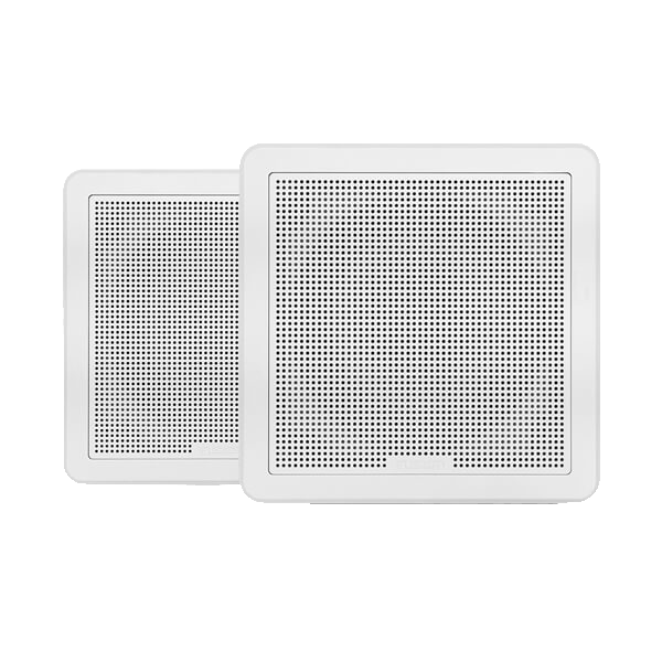 Fusion® FM Series Marine Speakers – квадратные белые морские динамики 7.7" 200 Вт с монтажом заподлицо