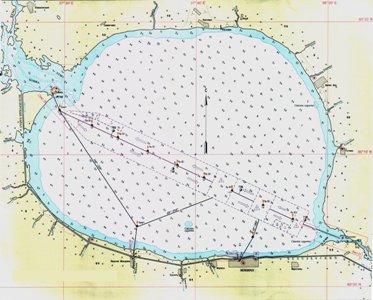 Карта глубин Белого озера