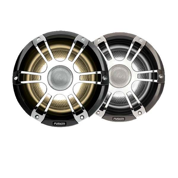 Fusion® Signature Series 3 Marine Speakers – коаксиальные морские динамики «спортивный хром» 6,5" 230 Вт со светодиодной иллюминацией CRGBW