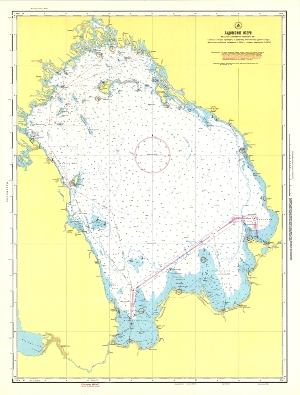 Карта глубин Ладожского озера