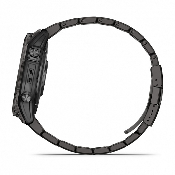 fenix 7X Pro Sapphire Solar Edition Титановый угольно-серый корпус с DLC-покрытием и титановым браслетом