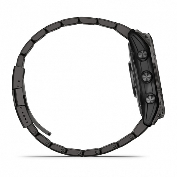 fenix 7X Pro Sapphire Solar Edition Титановый угольно-серый корпус с DLC-покрытием и титановым браслетом